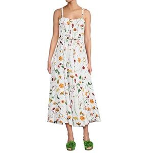 Antonio Melani Style by Simkins Maybry Floral Print Poplin Sweetheart Dress NWT